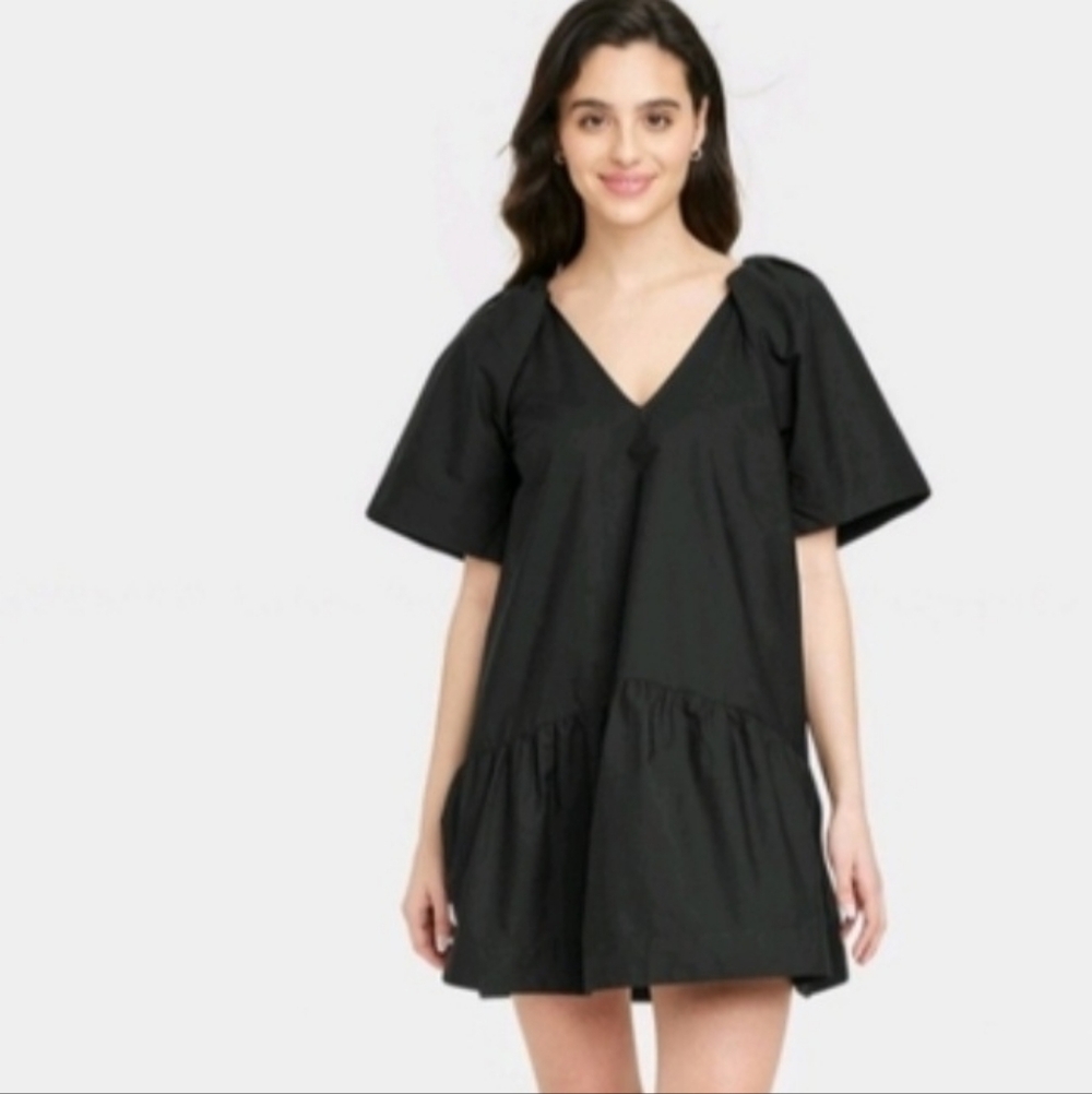 Flutter Sleeve Mini Dress